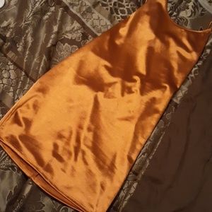 Silky fitted mini dress